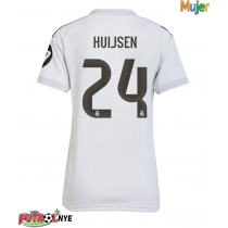 Camiseta Real Madrid Dean Huijsen #24 Primera Equipación para mujer 2025-26 manga corta